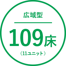 広域型・109床・11ユニット